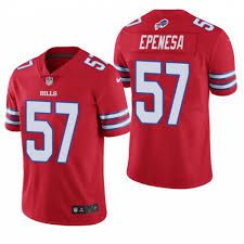 Men Buffalo Bills #57 Epenesa Nike Red Game NFL Jersey